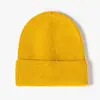 Gorro de Punto Transfronterizo para Mujer en Otoño e Invierno Gorro de Punto de Color Puro con Logo Personalizable Estilo Coreano Gorro Versátil de Lana para Hombre Gorro Cálido de Invierno