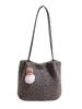Bolso de lana a cuadros de gran capacidad para mujer, bolso de hombro de alta gama, otoño e invierno 2024