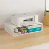 Estante de Almacenamiento para Impresora de Escritorio Elevado Estante de Archivos para Escritorio de Oficina Estación de Almacenamiento para Fotocopiadora