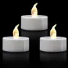 Luz de té LED a Batería Velas sin Llama Amarillo Cálido Parpadeo Realista Más de 200 Horas Velas Votivas Eléctricas Falsas Perfectas para Bodas Halloween Fiesta de Navidad Decoración del Hogar Equipadas con tres baterías de botón AG3