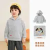 Moletom com capuz Kaka Panda para crianças, meninos e meninas, versátil, estilo rua, roupa infantil para primavera e outono, top estilo faculdade para bebês
