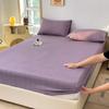 Sábanas Ajustables Jacquard Pieza Única Cama Doble Sábanas de Cama Lujo Simple Accesible Hilo de Nube Algodón Colcha Dormitorio Estudiante Lavado Cama Sábanas de Cama Juego de Tres Piezas