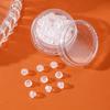 Tapón de Cierre para Pendiente en Caja, Elástico y Adecuado para Prevenir la Caída, Tapón de Goma para Pendiente de Plástico, Tapón de Silicona Transparente para Oreja, Tapa de Tapón de Cierre