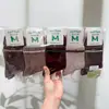 Meias Novas de Outono e Inverno Mian Kao para Mulheres Meia-Calça Meio da Panturrilha Meias de Desenho Animado para Mulheres Estilo Japonês Estilo College Estilo Coreano Meias de Algodão para Estudantes