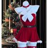Huan Ya Ropa Interior Sexy Vestido de Navidad de Alce para Mujer Sexy Cos Vestido de Año Nuevo Dulce Celebridad de Internet Actuación de Halloween
