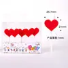 Velas de Cumpleaños Rojas en Forma de Corazón para Confesión, Propuesta, Decoración de Vela para Pastel de Fiesta Romántica, Personalizadas al por Mayor