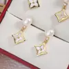 Aretes de Perlas Genuinas de Agua Dulce Naturales, Joyería para Orejas de Nácar, Aretes con Aguja de Plata 925, Aretes de Lujo Ligero de Gama Alta, Broqueles al por Mayor