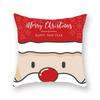 Fabricantes de origen venta caliente transfronteriza Nórdico ins Papá Noel alce terciopelo de piel de durazno cojín estampado funda de cojín