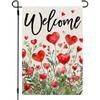 Bandera de Jardín de San Valentín de Amazon Nueva Bandera de Jardín de Amor Bandera de Jardín de Temporada Bandera de Temporada Outlet de Fábrica
