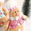 Muñeco de Jengibre Navideño Lindo Americano Tela Dibujos Animados Muñeco de Nieve Decoración Adornos Muñeco Decoración Árbol de Navidad