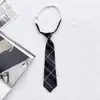 Camisa de Fiesta Negra Jk Decoración Estilo Universitario Japonés Perezoso Pajarita Pre-atada DK para Estudiantes Mujeres y Hombres Rojo