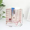 Cesta de Almacenamiento de Hierro Estilo Nórdico Personalizada Estante de Almacenamiento de Metal para Escritorio Cesta de Almacenamiento para Cosméticos Fabricante Venta al por Mayor