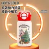 Taza Termo de Acero Inoxidable con Dibujos Animados de Alta Calidad Cuidadosamente Seleccionada, Taza de Doble Uso con Tapa Pop-Up Linda para Estudiantes, Taza Portátil para Exteriores con Popote