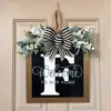 Yzm Cartas Inglesas Transfronterizas Decoración Personalizada para Puerta Principal Colgante para Puerta Accesorios Artesanías de Madera