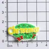 Serie navideña de dibujos animados, accesorios navideños de resina, materiales para manualidades DIY, tazas de pegamento de crema, imanes para refrigerador, pegatinas decorativas
