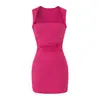 Vestido Halter Triángulo Elegante Estilo Francés para Mujer, Maduro y Elegante, Bodycon Sexy de Espalda Descubierta, Estilo Ins