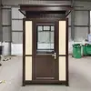 Caseta de Seguridad Móvil para Exteriores con Acabado de Pintura de Piedra Real, Caseta para Guardia de Seguridad, Puesto de Guardia de Seguridad, Directo de Fábrica, Personalizable Según Dibujos