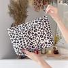 Bolsa de Cosméticos Retro de Pana para Mujer, Bolso de Mano de Lujo con Estampado de Leopardo Pequeño, Bolsa Interior Versátil de Gran Capacidad, Bolso Cuadrado Pequeño
