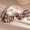 Brincos de Renda Leopardo Camuflado Pétala Círculo Outono Inverno Retrô Estilosos Europeus e Americanos de Alta Qualidade Elegantes para Mulheres