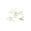 Temperamento Súper Simple Sentido de la Línea Hueco Plano Broche de Rosa Estilo Chanel Temperamento Flor Chapada en Oro Pin para Mujer
