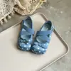 Zapatos de princesa de lunares retro para niñas, zapatos Mary Jane para niños, zapatos de cuero de suela blanda, bailarinas y zapatos planos