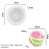 Atracción cultural y creativa Conejo Lunar Loto Molde de Silicona DIY Molde para Hornear Pasteles de Luna Mousse Velas Aromáticas Jabón Artesanal
