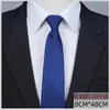 Corbata con cremallera para hombre Vestir Negocios Nudo sin nudos Azul Rayas Fácil de tirar Trabajo Ropa de trabajo Ancho