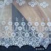 Exportación de alta calidad, hilo de malla ancha, bordado de algodón, encaje unilateral, hecho a mano, accesorios de costura para vestidos de novia