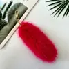 Colgante de imitación de piel de zorro accesorios para bolsos accesorios de felpa cola de zorro de imitación llavero de coche colgante en stock