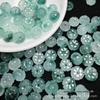 Gelo flutuante flor azul 6 x 10mm contas de abóbora contas soltas atacado brincos faça você mesmo pulseira acessórios jade jóias contas de flor de ameixa