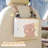 Bolsa de armazenamento pendurada para carro Blue Rain, design fofo de desenho animado, lixeira para carro, protetor de banco traseiro contra chutes, caixa de armazenamento decorativa multifuncional