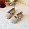 Zapatos Planos de Perlas de Alta Apariencia para Niñas, Nuevos Modelos de Primavera y Otoño, Zapatos Birkenstock Slip-On a la Moda y Versátiles