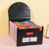 Carpeta Plegable tipo Acordeón A4 Nueva de 25 Compartimentos Sellada por Tres Lados con Correa para Colgar, Bolsa para Almacenamiento de Documentos de Oficina al por Mayor