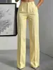 Comercio Exterior Transfronterizo Amazon Pantalones de Traje de Pierna Ancha con Rayas Verticales de Cintura Alta para Mujer Estilo Verano 2026 Moda Versátil Elegante para Viajar