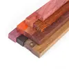 Mango de ganchillo materiales hechos a mano ébano sándalo de sangre tejido suéter muñeca sombrero DIY ébano sándalo morado tallado en madera