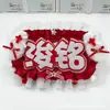 Tela No Tejida Reflectante para Manualidades Merchandising de Fans de Celebridades Colgante de Mini Bolsa Creativa con Diseño de Marca de Nombre de Doble Personaje
