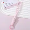 Cordão Colorido Tecido para Celular Chaveiro Pingente de Miçangas Perler Lanyard DIY para Celular Pingente de Bolsa Fabricante Personalizado Atacado