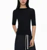 [Nuevo Producto para el Comienzo del Otoño] Suéter de Punto de Una Pieza con Mangas Tres Cuartos para Mujer 25Aw Nuevo Top de Lana