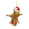 Colgante Creativo del Grinch Navideño Transfronterizo Decoración para Árbol de Navidad Colgante Acrílico Colgante para Espejo Retrovisor de Coche