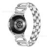 Para Samsung galaxy Watch 5 PRO45MM Cuerno Grande X Metal Diamante Correa de Reloj watch4