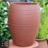 Maceta de terracota transpirable sin esmaltar color rojo buganvilia maceta grande de barro sin esmaltar rosa maceta de cerámica de tubo alto maceta para suculentas y pilas viejas