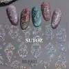 Fornecimento Transfronteiriço Adesivos para Unhas Estilo Japonês Ins Padrão de Flor Estéreo Em relevo 5D Adesivos de Unha Autocolantes Venda por Atacado