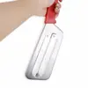 Faca de Legumes de Lâmina Dupla com Cabo Vermelho Faca para Fatiar Descascador de Repolho Gadget de Cozinha Yiwu