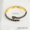 Distrito Lu Europa y Estados Unidos transfronterizo nuevo aceite gota forma de serpiente apertura pulsera simple personalidad personalidad nicho joyería al por mayor una generación de cabello