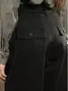 Los nuevos pantalones casuales negros de Sudu para mujer cuentan con costuras tridimensionales, un efecto adelgazante, bolsillos traseros de parche y un diseño holgado de pierna curva adecuado para ir al trabajo.