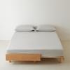 Sábana Bajera Ajustable Individual de Algodón de Fibra Larga Ropa de Cama Algodón Puro Color Sólido Simple Individual y Doble Protector de Colchón de Algodón Cubierta de Cama de Dormitorio