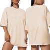 Top Feminino Comércio Exterior E-commerce Transfronteiriço Amazon Colorido Estampado Algodão Oversize Camiseta