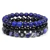 Joyería de Moda Transfronteriza Europea y Americana: Pulsera de Cuentas de Grava, Cuarzo Rosa, Ojo de Tigre, Conjunto Combinado de Piedra Ágata, Pulsera Elástica