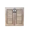 Porta de Armário em Liga de Alumínio Integral, Grelha Respirável para Lavatório Externo, Porta Veneziana com Moldura, Painel de Porta de Armário de Cozinha
