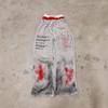 Comercio Exterior Gótico Tinta Antigua Impresión de Letras Pintadas Doble Capa Deportivos Casuales Pantalones para Hombre Sueltos Hip Hop